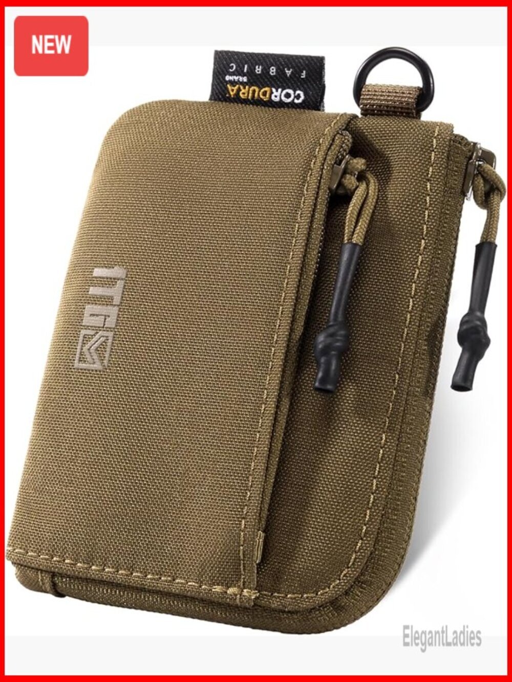 Slim Minimalist Coin Purse with Zipper Tactical Compact Money Bag Organizer
